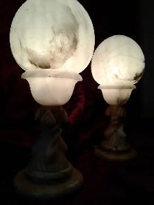 LAMPES D'ALBÂTRE ANTIQUES - Photo 5