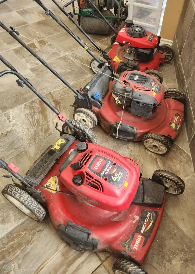 Gas Lawn Mowers: Toro & Troy Bilt 3 Available