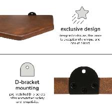Force Solid Mango Wood Wall Shelf Set - Photo 6