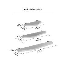 Force Solid Mango Wood Wall Shelf Set - Photo 7