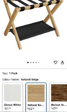 SONGMICS Bamboo Luggage Rack with Lower Storage Shelf - Photo 9