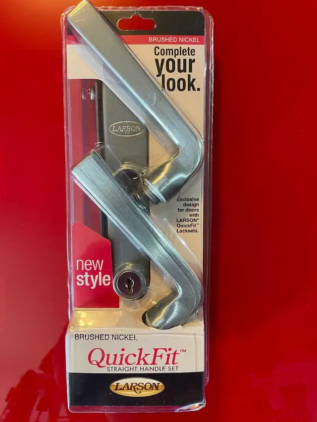 LARSON NICKEL STORM DOOR SET