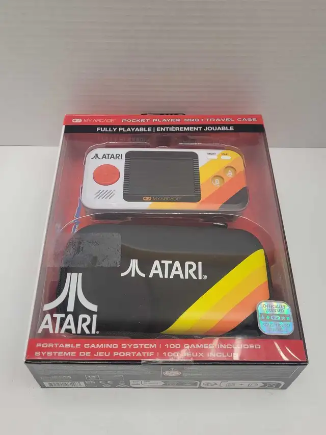 My Arcade Atari Pocket Player Pro w/case