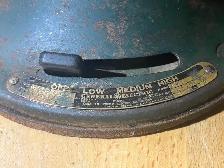 Antique 1934 GE 12-inch oscillating, 3-speed electric fan, - Photo 3