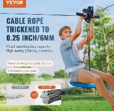 Heavy-Duty Backyard Zip Line Kit - Photo 2