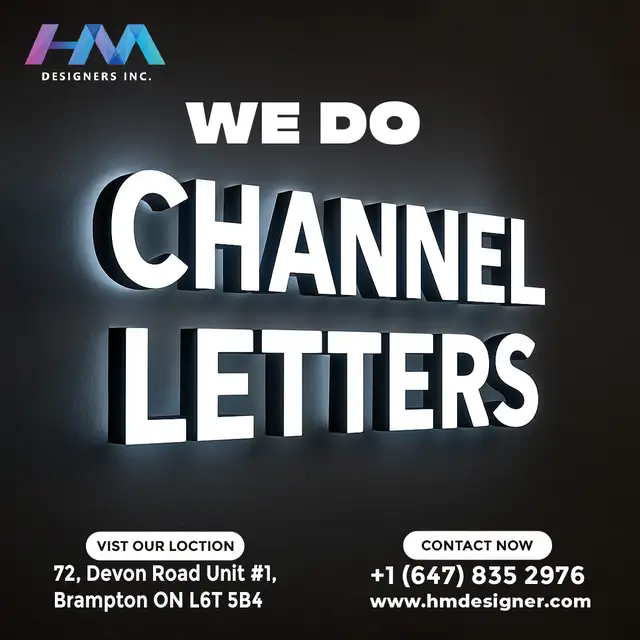 Channel Letters – Custom 3D Signs