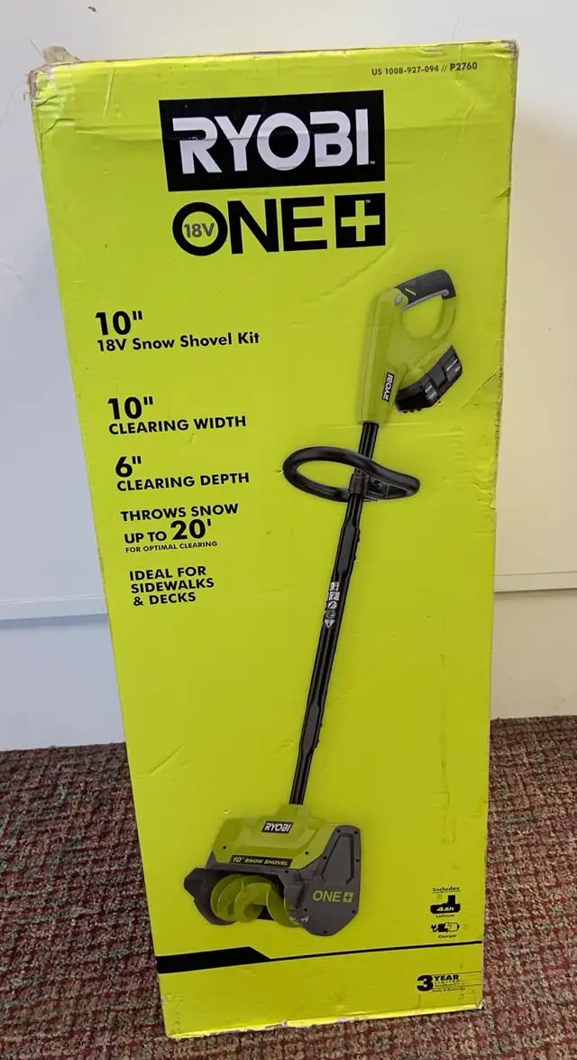 Ryobi 10" Snow Shovel Kit