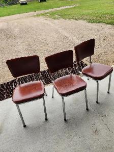 Vintage chrome chairs