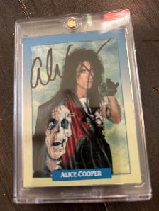 Alice Cooper SIGNED Trading Cards (w/Case)