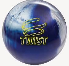 Brunswick Twist Blue Silver Bowling Ball 9 lb. Top 2.5 oz.. Used - Photo 8