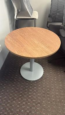 Teknion Round Table with Metal Base | $120 Each