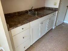 Lower and upper kitchen cabinets