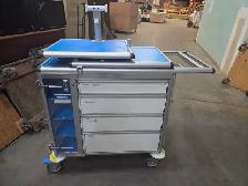 Blue 4 Drawer Utility Cart