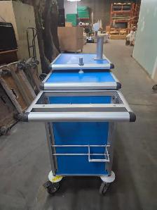Blue 4 Drawer Utility Cart - Photo 2