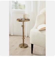 Hansjochen Sunburst Adjustable Accent End Table