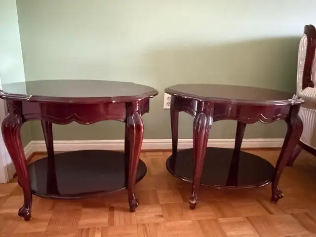 Elegant Vintage French Provincial End Tables