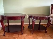 Elegant Vintage French Provincial End Tables