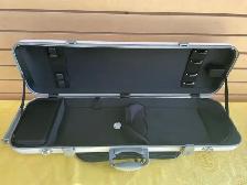 4/4 White Carbon Fiber Violin Case with Hygrometer Side Pocket - Photo 7