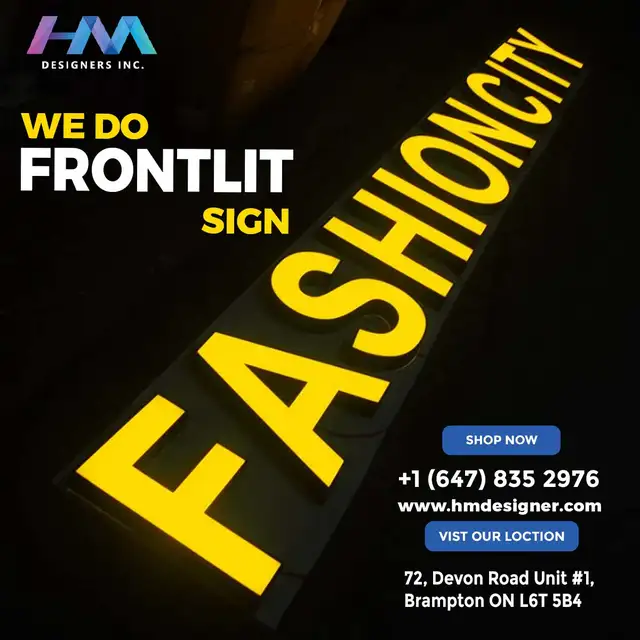Frontlit Signs – Custom Design & Installation