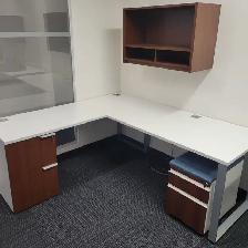 Desks/ L-Shape 78x72  double drawer workstations only $450.00