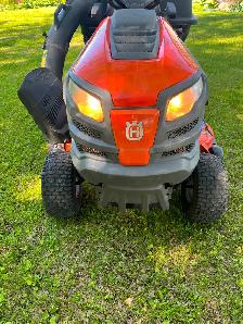 tracteur a gazon HUSQVARNA avec ramasse herbe - Photo 4