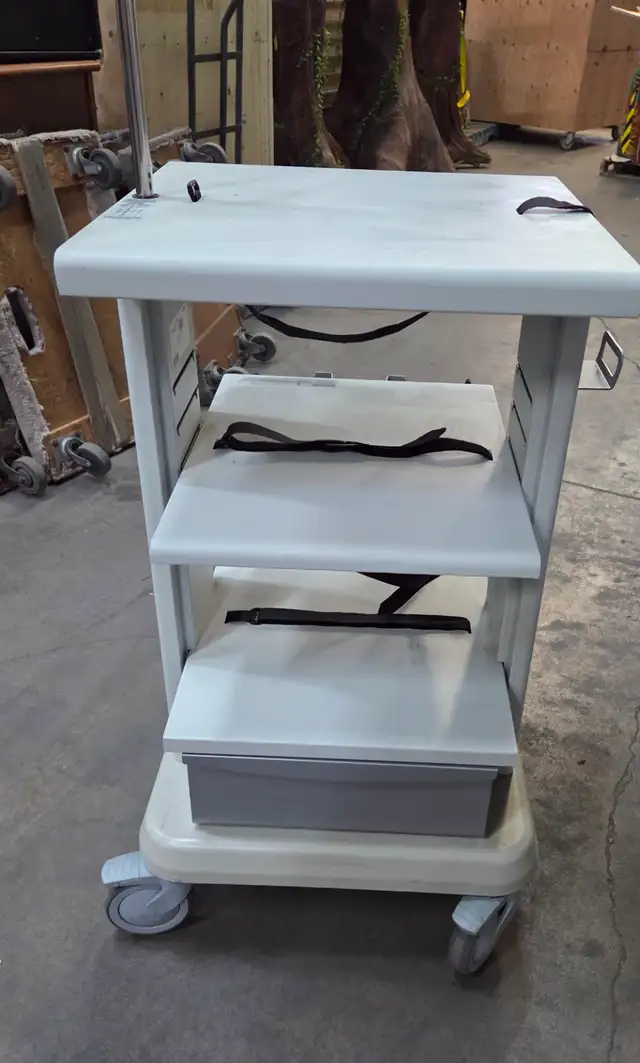 Metal 3 Tier Rolling Cart With Drawer