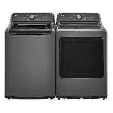 LG '27' Monochrome Grey Top Load Washer & Dryer Set on Sale‼️ - Photo 2