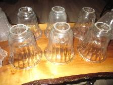 ANTIQUE VINTAGE 2 1/4' GLASS SHADES BRIDGE LAMP CEILING FIXTURES - Photo 4