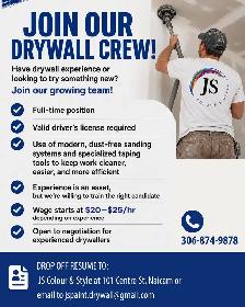 Drywall Help Wanted