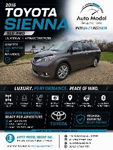2015 Toyota Sienna XLE AWD /POWER SLIDING DOORS/NAV/LOCAL/GREAT