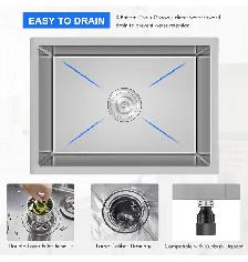 23" Undermount Stainless Steel Kitchen Sink - Photo 5