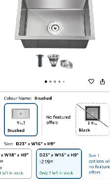 23" Undermount Stainless Steel Kitchen Sink - Photo 9