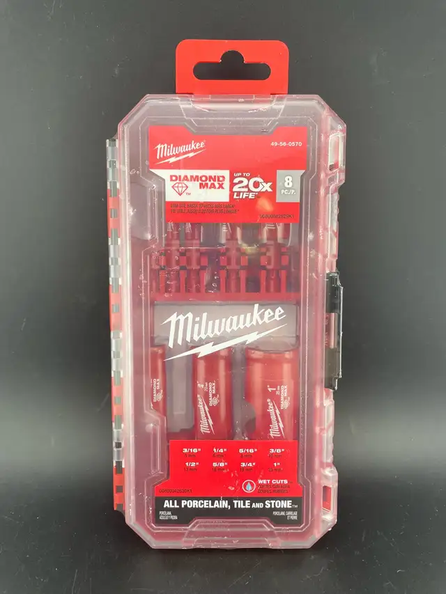 MILWAUKEE DIAMOND MAX HOLE SAW BIT SET 49-56-0570