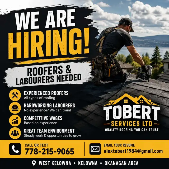 Roofer position available