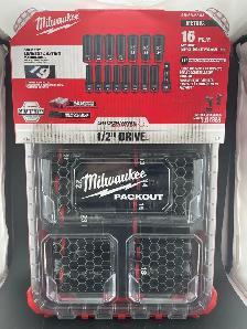 MILWAUKEE 16PC METRIC 1/2" DRIVE IMPACT PACKOUT KIT 49-66-