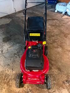 TORO self-propelling gas mower with bag