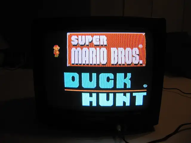 Sharp 13 inch CRT Retro Gaming Tube TV Cleaned Tested Circa 2001