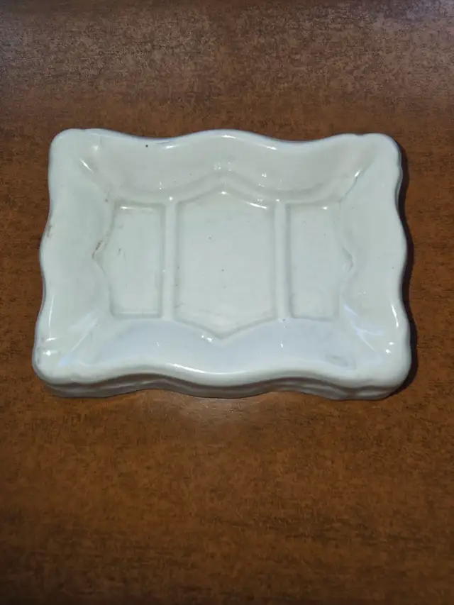 Antique Ironstone Soap Dish