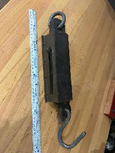 Antique 1923 Penn Scale Mfg. huge 300 lb. hanging scaleV10