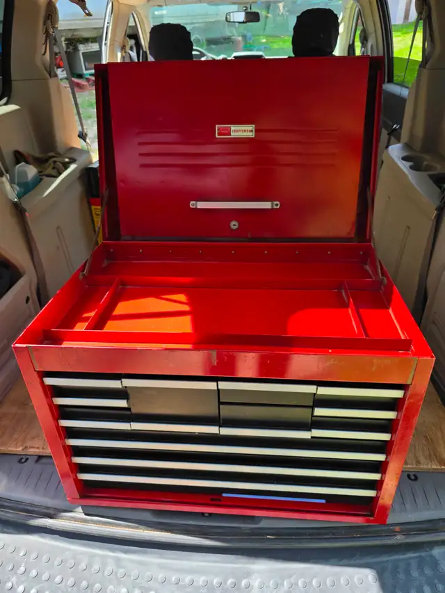 Craftsman 12 Drawers Tool Chest Full Depth Toolbox  W New Liners