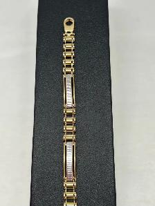 14K Two-Tone Gold Fancy Link Bracelet - Photo 3