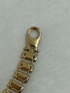 14K Two-Tone Gold Fancy Link Bracelet - Photo 6