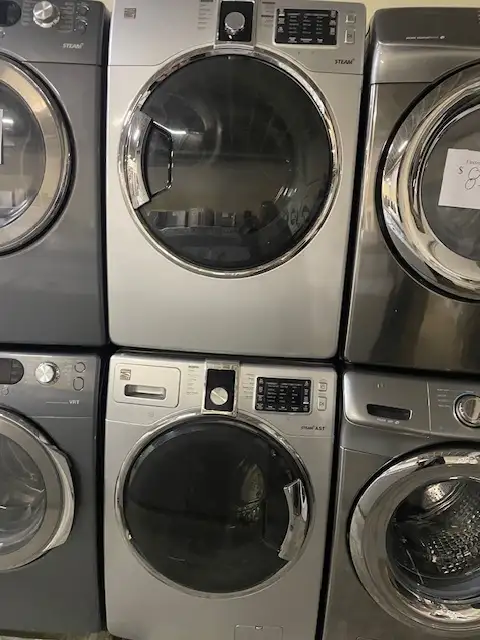 Laveuse sécheuse frontales grises perle Kenmore (remis à neuf)
