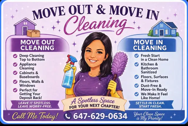 Move in move out cleaning