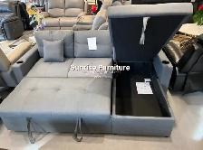 3 Seater Pull Out Sofa Bed With Storage and Reversible Chaise - Photo 2