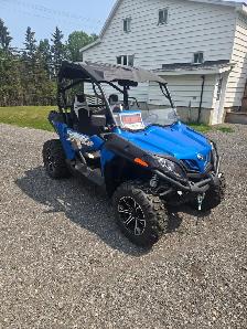 2022 CFMOTO ZForce 800 Trail Side x Side - Like New Very Low KMs