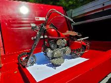 Harley Davidson Collectable Motorcycle Display Older Style Bike1 - Photo 4