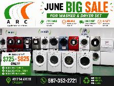 JUNE BIG SALE ON WASHER & DRYER $725-$825 ONLY FREE DELIVERY