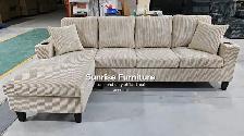 Corduroy Sectional Sofa - Photo 3