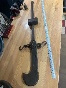 Antique Made in Canada, balance beam scale, 40 inches long